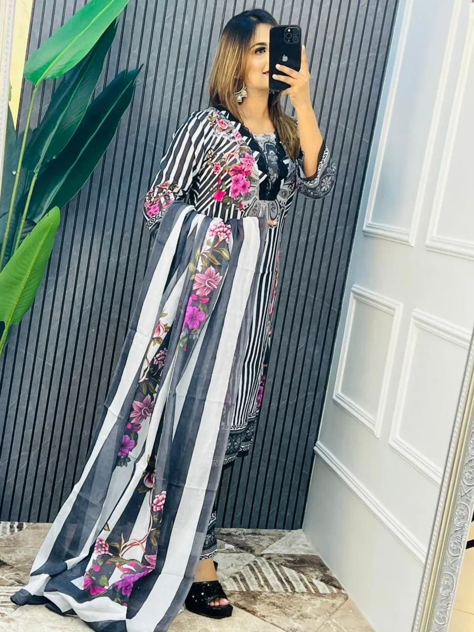Stitched Cotton Dress view 2
