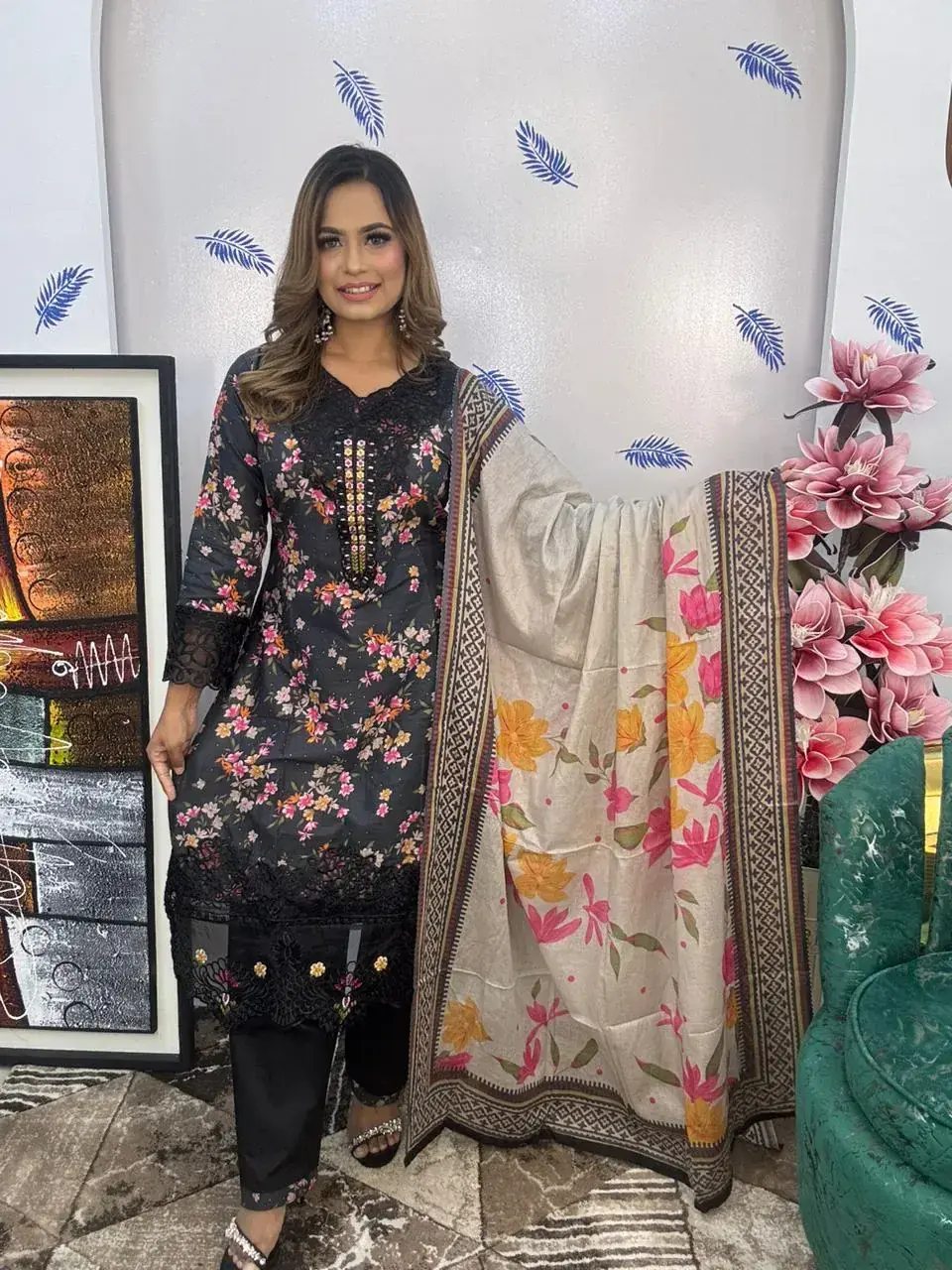 Stitched Cotton Dress
