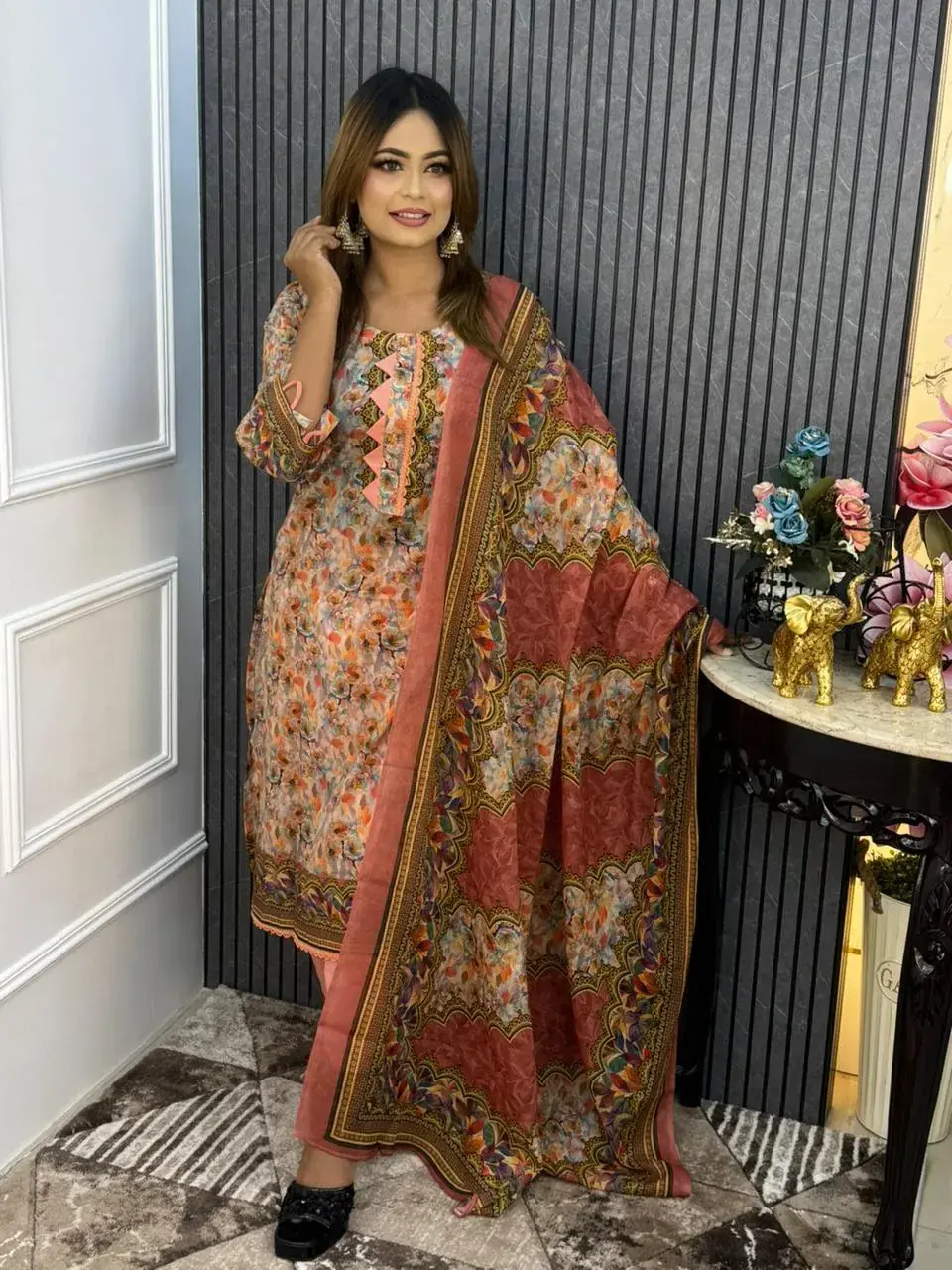 Stitched Cotton Dress