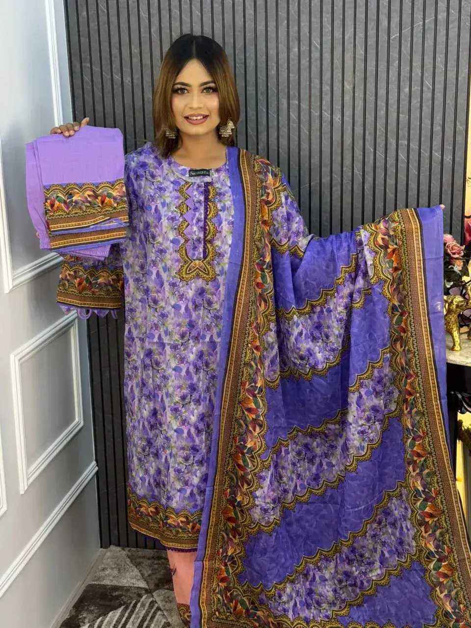 Stitched Cotton Dress