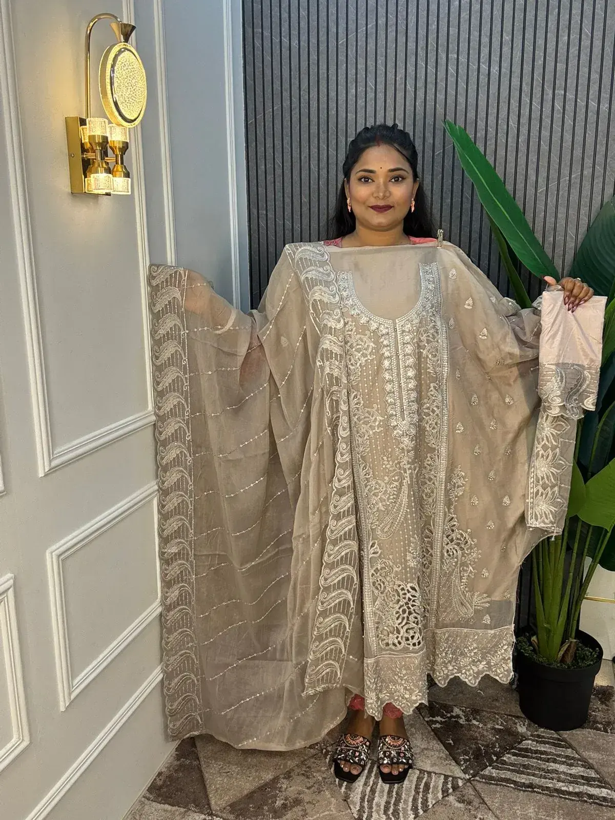 Unstitched Star Georgette 4 Pices Dress view 2